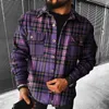 Männer Casual Hemden Mode Frühling Plaid Flanell Mann Langarm Fit Stile Männer Jacke Strickjacke Hemd