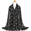J9 50pcs flower chiffon hijab shawl women scarf/scarves muslim wrap headband 180*75cm can choose colors Q0828