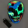 Halloween Mask LED Light Up Glowing Party Funny Masks The Purge Election Year Great Festival Cosplay Costume Supplies Coser face sheild A02