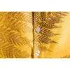 Желтый мужской гавайской пляжной рубашкой бренд с коротким рукавом листья мода печати тропические рубашки алохи праздник vactionicse 210522