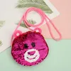 Cute Little Animal Purse Shoulder Bag Cartoon Sequin Soft Coin Purses Boy Girl Children Messenger Bags M3958