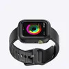 Apple Watch Serisi için 7 6 5 4 3 SE Silikon Zırh Koruyucu Kılıf Bant Askı Kapak IWatch 44mm 45mm 41mm