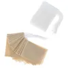 100 pcs/lot sacs filtrants café thé outils naturel papier non blanchi pâte de bois matériel pour thés en vrac