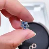 925 Sterling Silver Bright Winter Blue Star na Boże Narodzenie Urok Koralik Pasuje do European Pandora Styl Charm Bransoletki