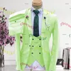 light green suits
