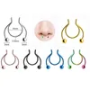 Magnetische neus manchet nep piercing neus ring lichaam sieraden titanium roestvrij stalen hoepel septum ringen voor vrouwen en mannen hip hop punk mode nacht club giften voor jongens