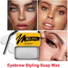 Wenkbrauwen Styling Zeep Clear Eyebrow Setting Gel Brow Fix Wax Waterdicht Transpiratie Wenkbrauwen Reparatie Vloeibare Balsem Pomade Oogmake-up Kus schoonheid