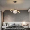 Modern Creative Planet Chandelier Lamp Dining Room Island LED Gypsophila Glass Ball Hanging Children's Bedroom Lighting Fixtures
