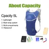 5L Hydration Backpack Outdoor Sports Cycling Camping Water Bag Ultra light Hiking Bike Riding Bag 1L Water Pack Bladder