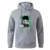 Izuku Midoriya Mój Bohater Academia Drukuj Bluzy Człowiek Casual Bluza Z Kapturem Mężczyzna Jesień Zimowy Polar Loose Streetwear Hoodie H1227