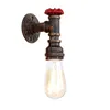 Vägglampa Vintage Brons Vattenrör Sconces Industrial E27 Lampor i Bar Restaurang köpcentrum Retro Dekorativt inredningsljus