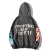 Mäns tröjor män cpfm ni måste föds igen bomullsmän hoodie brev tryckt high street hip hop color hooded tröja billiga designer hoodies