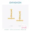 Enfashion Stick Bar Dangle Earring Dames Rvs Kolczyki Earings Gold Color Fashion Sieraden 2021 Geschenken E211237