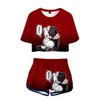 Jogo Danganronpa Monokuma Cosplay T-shirt Shorts Terns Meninas Junko Enoshima Ouma Kokichi Manga Curta Tees Mulheres Sportswear Y0913