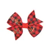 Baby Bow Hair Clips Barrettes Christmas Grosgrain Ribbon Bows WITH Clip Snow Kids Girl Pinwheel Hairpins Xmas Hairpin Accessories 1590068