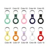 Porte-clés en silicone Étui de protection Shell Porte-clés pour Airtags Air Tags Localisateur GPS sans fil Tracker Cover Anti Lost Anti-scratch Fall Device Fashion Keyring Pendant