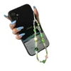 Cinghie per telefoni cellulari, perline alla catena di gioielli per ali per il colore del cellulare Splicing Borse Decoration Hand Hanging Rope