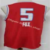 Top Quality Mens Basketball Deaaron 5 Fox Jersey Chris 4 Webber Jason 55 Williams Jerseys Svart lila vit