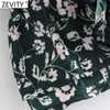 Women Sweet Agaric Lace V Neck Floral Print Short Blouse Female Long Sleeve Ruffles Shirts Chic Femme Blusas Tops LS7343 210420