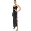 Bodycon Sexy Women Dress Sleeveless Long Party Clubwear Sequin Vetidos Fashion Elegant Club Ladies Clothing 210515