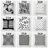 36 colori geometrici fiore onda federa nero bianco stampa a righe federa cuscino auto cuscino federe decorazione domestica LLA9050