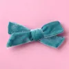 Girls Velvet Bow Hair Clips Lovely Princess Hairbands Kids Baby Bows Barrettes Baby Hairs Clips Children Accessories