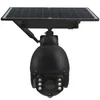 Solar Energy 4G Waterproof Camera Surveillance Low Consumption FHD Video Security HD CCTV Battery PTZ Solars IP Cameras Black