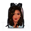 Backpack African Kid School For Children Art Black Girls Cute Printed Students Polyester Book Bag Teenager Boys9303328