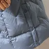 Femmes d'hiver 90% manteau de duvet de canard blanc décontracté fermeture à glissière à capuche longue veste épaisse chaude manteau de neige 210430