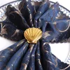 Shell and Fan Napkin Ring Gold Napkin Holder Table