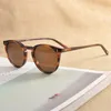 Óculos de Sol Vintage Vidros Redondos O'Malley Homens Mulheres Classic Marca Designer 2021 Celebrity Shades Ov5183 Pollarized Sun