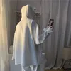 Kadın Hoodies Tişörtü Artı Boyutu Kazak Yaratıcı Dikiş Üç Boyutlu Sevimli Kurbağalar Kazak Cep Fermuar Kapşonlu Moleton #35