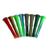 Silikonrör nedstammen 4 "14mm kvinnlig skålkontakt Rökningstillbehör för glasrörssapah Multifärg
