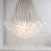 Wisiorek Lampy Nordic Glass Bubble Ball Chandelier Sklep Odzieżowy Salon Lampa Sypialnia Lekki Luksusowy Nowoczesny Minimalistyczny Showroom