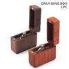 Jewelry Pouches, Bags Storage Display Holder For Couples Wedding Propose Retro Container Engagement Portable Mini Gifts Wooden Case Ring Box