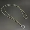 Metalowy łańcuch smyczy 80cm Naszyjnik z silikonowym uchwytem o-ringi do przenośnego Vape Pen Starter Kit Bar Plus Bang XXL Paski powietrzne