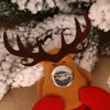أدى زينة عيد الميلاد مضيئة بروش شارة سانتا كلوز ثلج الدب الأطفال هدية عيد الميلاد XD24877