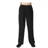 Vintage Black Chinese Style Pant tradizionale Biancheria di cotone tradizionale Wu Shu Tai Chi Pantaloni S M L XL XXL XXXL WNS031808 Pantaloni