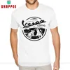 Printed Retro Rider Tees Shirt Men 4XL Short Sleeve 100 Cotton White Round Neck T-Shirts 210629