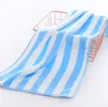 The latest 75X35CM size solid-color towel, striped style selection, plus thick, absorbent and soft facial cleansing towels