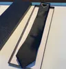 Designer Mens Silk Tie Neck Krawaty Luksusowy Projektanci Biznes Unisex Marka Klasyczne Trójkąt Litery Handmade Nectie Wysoka jakość z pudełkiem