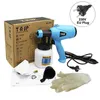 TASP 230V 400W Electric Spray Gun HVLP Paint Sprayer Airbrush Painting Tool with Flow Control Easy Spraying & Clean for Home 210719