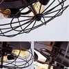 Lampes suspendues rétro Loft suspension lampe Style industriel lumière métal Cage pendentifs luminaire pour salon cuisine lampes