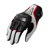 Motorcycle Breathable Leather Touchscreen Full Finger Seasons Gloves with Carbon Fiber Hard Knuckle Anti-fall Protect