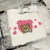 14 컬러 어린이 디자이너 곰 Tshirts 티 탑 베이비 소년 소녀 M 글자 인쇄 패션 통기성 어린이 의류 8756490