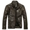 Męskie skórzane kurtki marki skórzana kurtka motocyklowa mężczyźni futra Jacket Jaqueta de Couro Masculina Mens Leather Coats Jaqueta Couro 211008