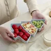 Home Kitchen Supplies Household Plastic Tree Shape Nuts Fruits Plates Christmas Tree Snack Serving Dishes Tray Store by sea RRB13805