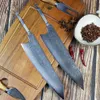 Yüksek Kaliteli Fabrika Toptan Kamp Açık Mutfak DIY Şam VG10 Çelik Kesim Sashimi Santoku Utility Şef Bıçak Boş Keskin Et Balta