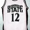 Nikivip Custom Retro Mateen Cleaves #12 Basketball Jersey Men Stitched White Green Any storlek 2XS-5XL Namn och nummer