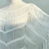 Beach Cover up Crochet Pareos Tassel Mujeres Traje de baño Saida de Praia wear Coverups Canga Robe Plage Dress # Q255 210420